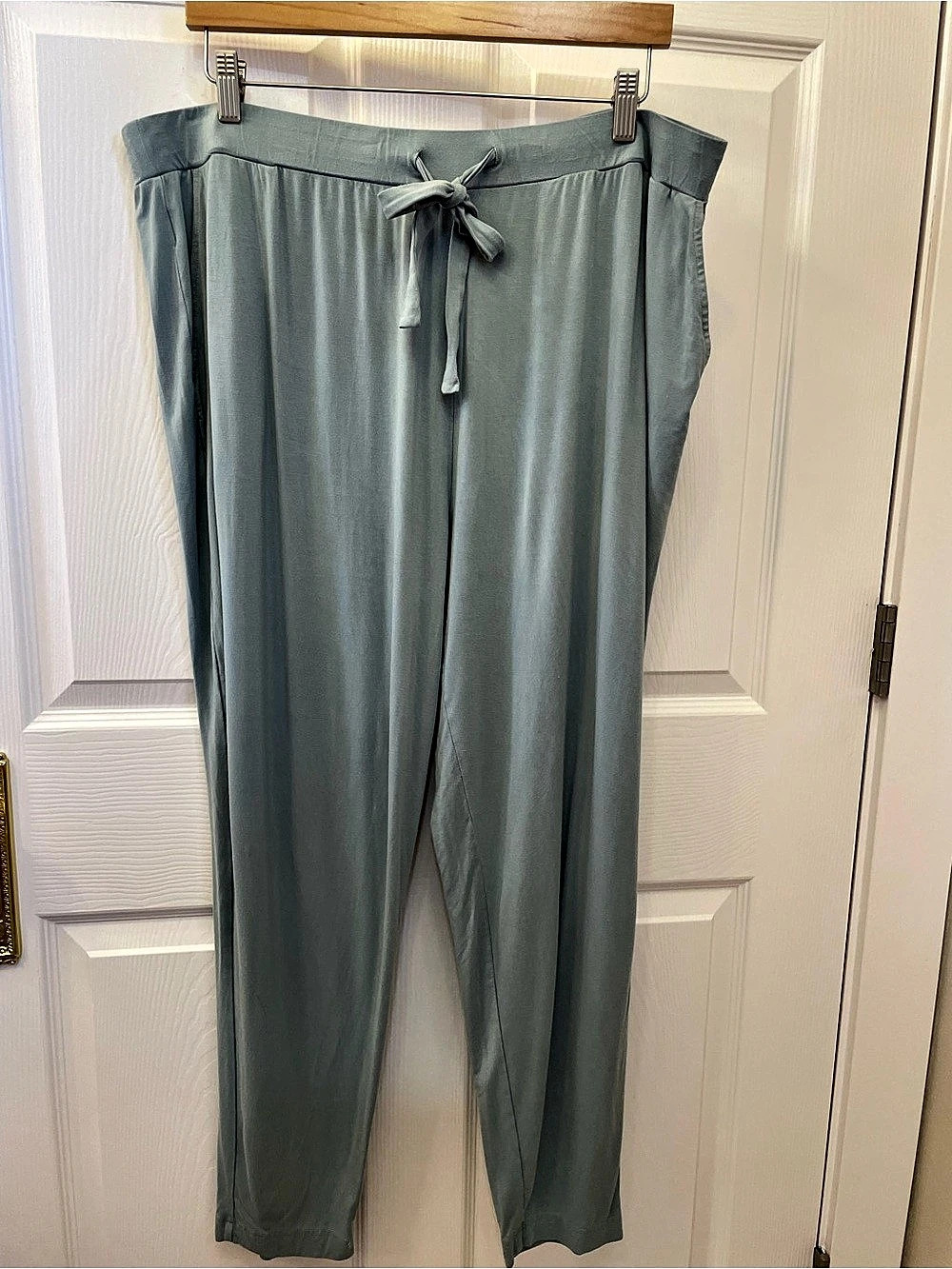 Cozy Earth Women's Bamboo Stretch-Knit Tapered Pant 2XL in Brook
